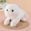 Fluffy Simulation Cat Plush Doll Soft Kitten Cuddle Pillow Cat Stuffed Animals  Kids Birthday Gift