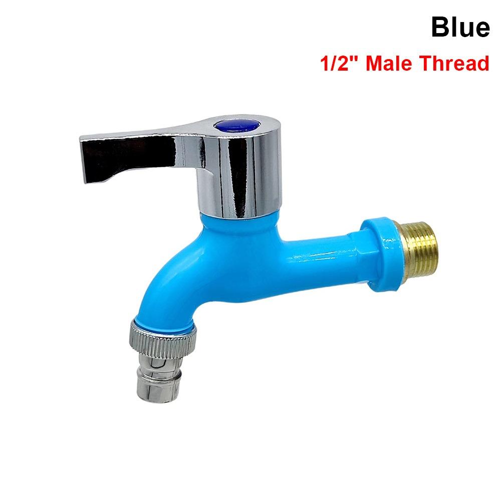 1Pcs 1/2" Male Washing Machine Faucet Wall Mounted Water Hose Quick Connector Garden Balcony