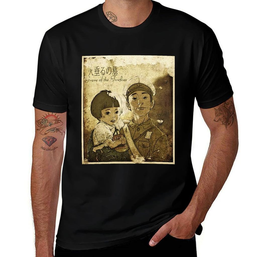 Grave Of The Fireflies Movie Tshirt Breathable Basic Cotton Tshirt