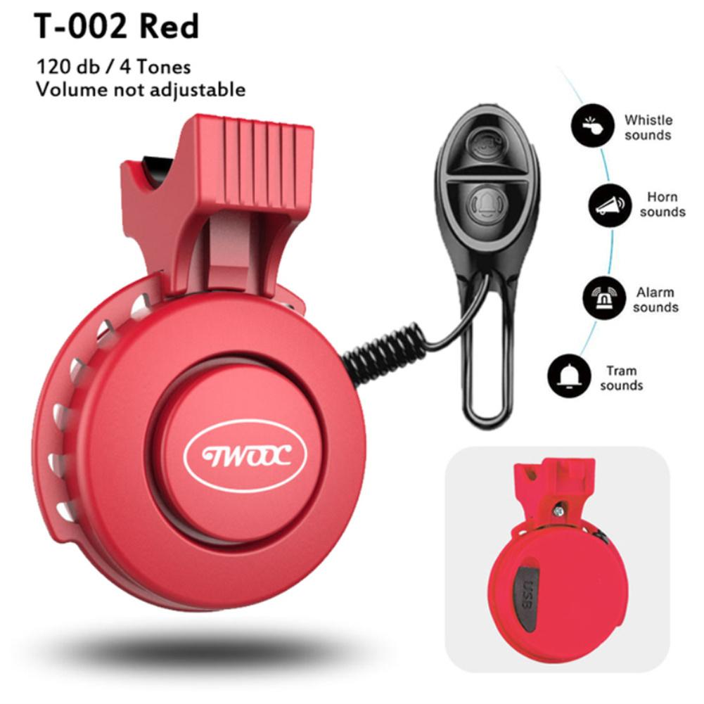 Bike Bell Usb Rechargeable Speaker 4 Modes Independent Switch Mini Electric Horn Accessories For Bicycle Scooter Mtb