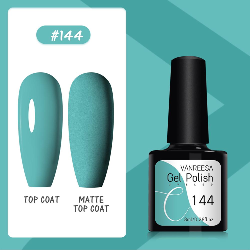 VANREESA Набор гелей для ногтей 111 цветов Гель-лак для ногтей Soak Off Базовое покрытие Верхнее покрытие Маникюр для ногтей УФ-светодиодный полуперманентный лак Стойкий гель для дизайна ногтей