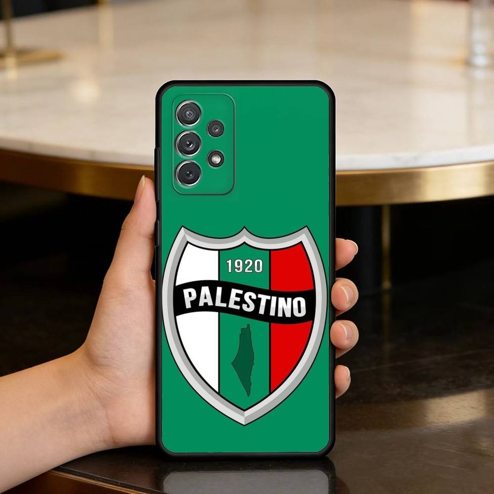 Чехол для телефона Club D-Deportivo P-Palestino для Samsung Galaxy A73, A72, A71, A70, A53, A52, A51, Мягкий силиконовый черный чехол