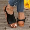 Модные сандалии Sapatos Femininos Peep Toe Flat Sandals 2024 Лето Новые Ретро Натуральная Кожа Удобная Мягкая Подошва Универсальная Женская Обувь