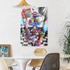Digital Circus Wall Decor Tapestry Art For Pet Memorial Birthdaywedding Party Backdrop Family Gift