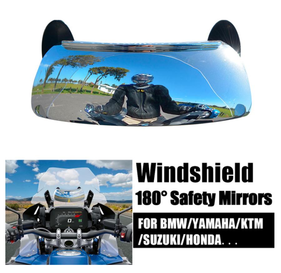 Motorcycle 180 Degree Safety Rear View Mirror Blind Spot Mirrors  Rearview Mirro