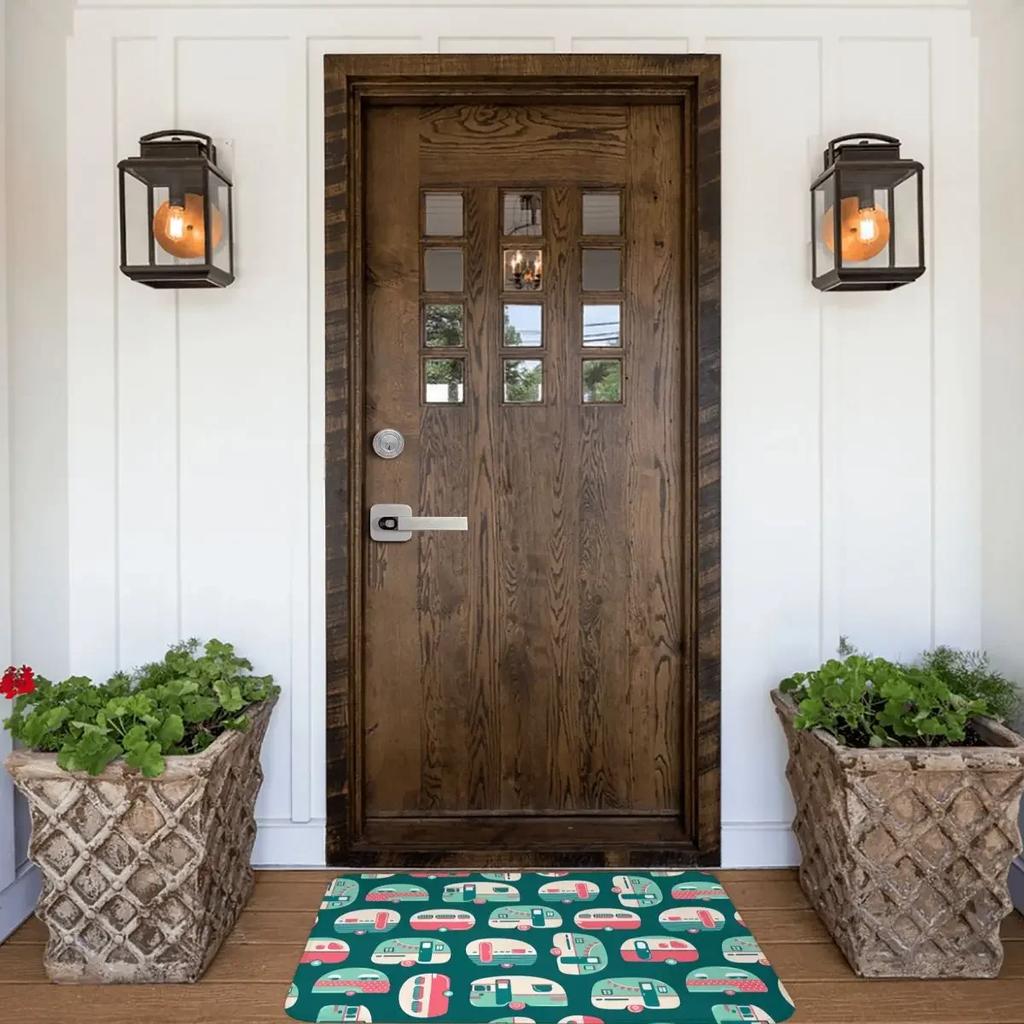 Non-slip Rug Doormat Bath Mat Airstream Camping Floor Carpet Bedroom Decorative