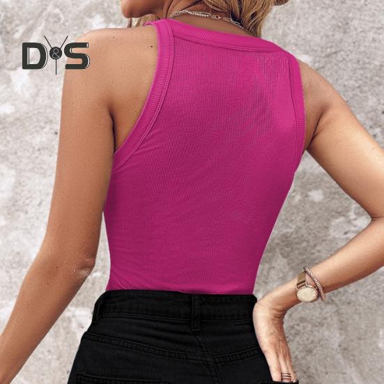 Женский жилет с круглым вырезом без рукавов, блестящие блестящие украшения, топы, ажурный дизайн, облегающий топ, повседневная одежда