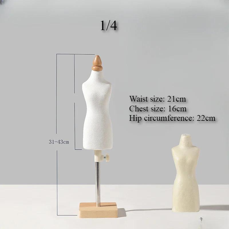 Mini Female Mannequin for 1/2 1/3 1/4 Doll Clothing Display Stand DIY Dollhouse Miniature Ornaments Supplies