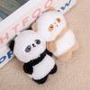 Panda Soft Plush Keyring With Short Plush Material For School Bag Decor
