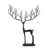 Yousheng Christmas Reindeer Statue Minimalist Artistic Deer Figurine Metal Animal Sculpture Home Office Desktop Decoration Ornament