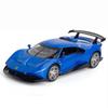 1:32 Scale P80-C Metal Diecast Car, Pull Back Alloy Toys with Sound and Light, Doors Open Collection For Gifts Doll