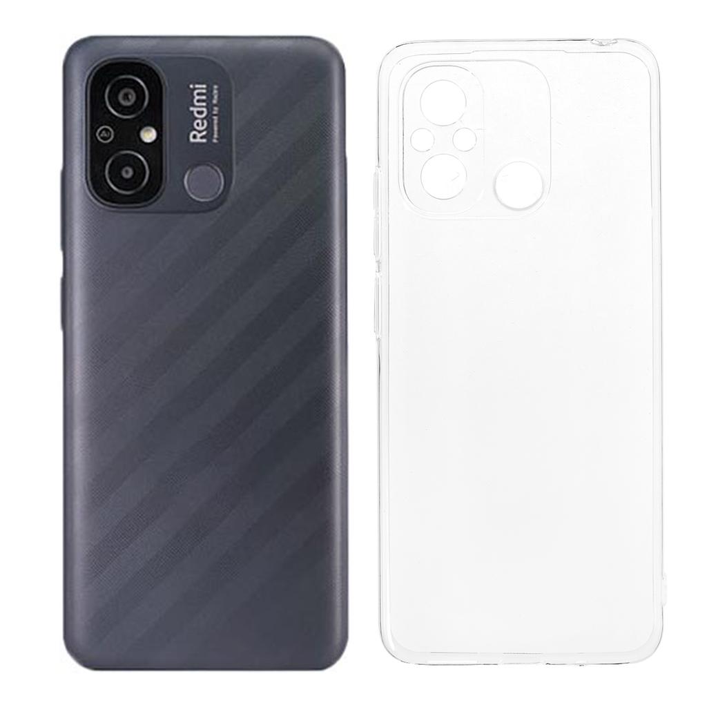 Защитный чехол для Xiaomi Redmi 12C 4G/Redmi 11A 4G, мягкий ТПУ чехол, прозрачный, 1,5 мм
