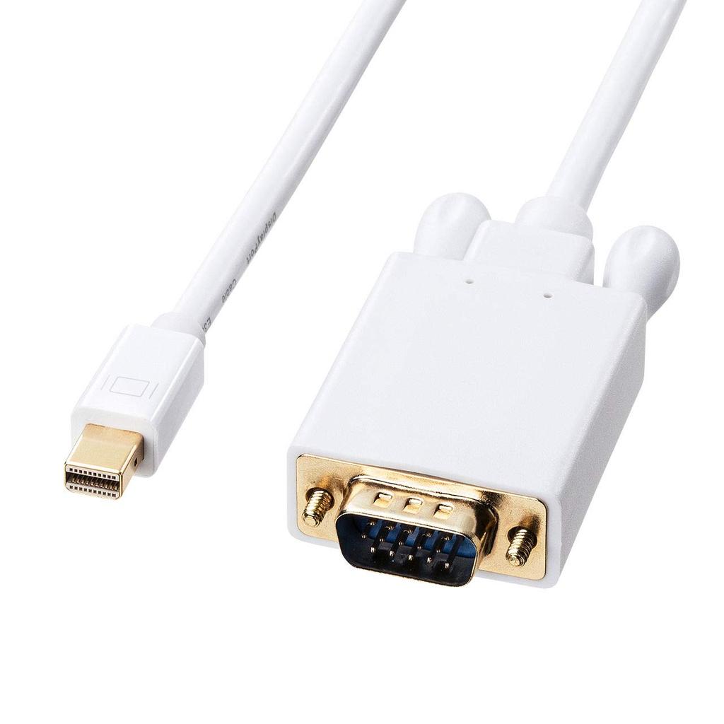 Sanwa Supply Кабель-переходник Mini DisplayPort на VGA DisplayPort Папа на Mini 3 м Белый (Мини D-sub15pin Папа) KC-MDPVA30