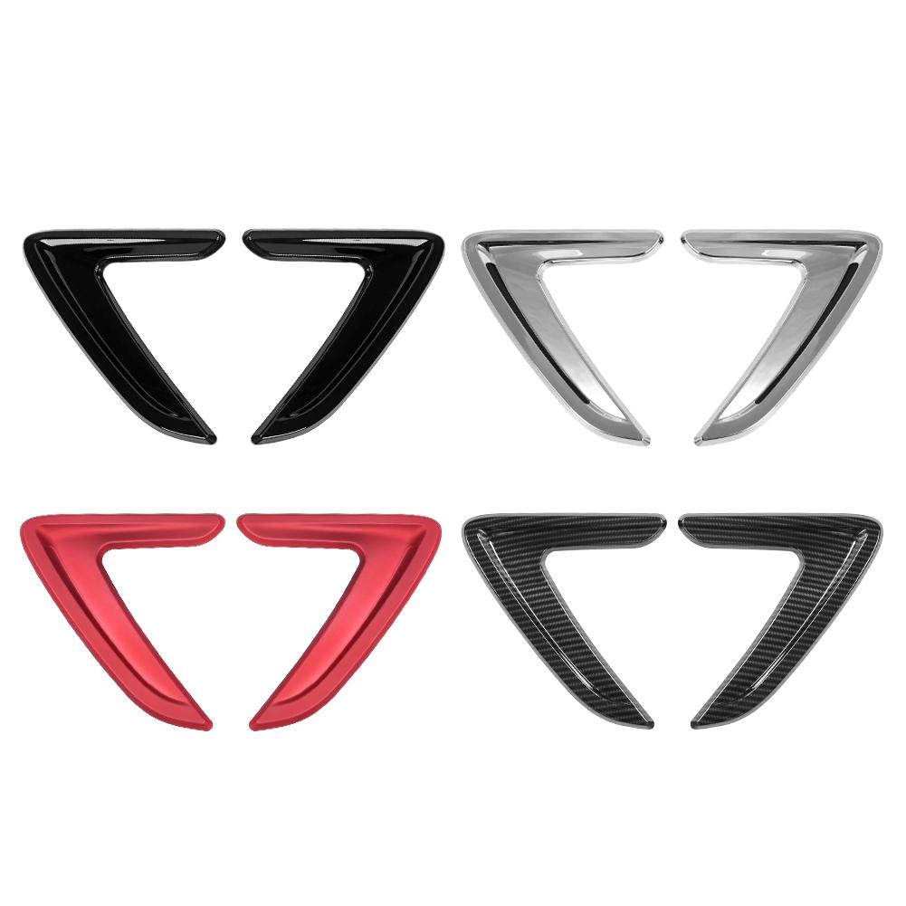 1 Pair Car Side Air Vent Cover Trim Fender Sticker for BMW 3 Series F30 2012-2016 Black ABS Car Decorative Fender Stickers