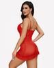 Short Skirt Lace See-Through Temptation Sexy Women Underwear Pajamas Mesh Dress