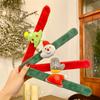 1-10 шт. Праздничные рождественские браслеты-хлопушки на рождественскую тематику Санта, олень, мягкие, безопасные, многоразовые, декоративные браслеты, забавные сувениры для праздничной вечеринки