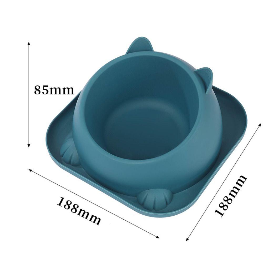 Stainless Steel Cat Bowl Anti Tipping Anti-Spill Cat Feeder with Non-Slip Pad Multi-use Pet Feeding Basin Puppy Kitten