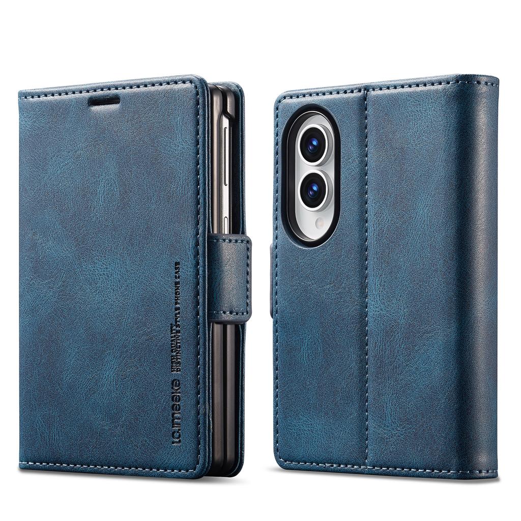 RFID Blocking Flip Wallet Case for Samsung Galaxy Z Fold 8 Ultra 7 6 5 4 3 Fold8 Fold7 Fold6 Stand Phone Case Anti Fall Bumper