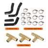 Upgrade Turbo Coolant Line Repair Hose Kit For BMW N63 X5 X6 50iX 550i 650i 750i