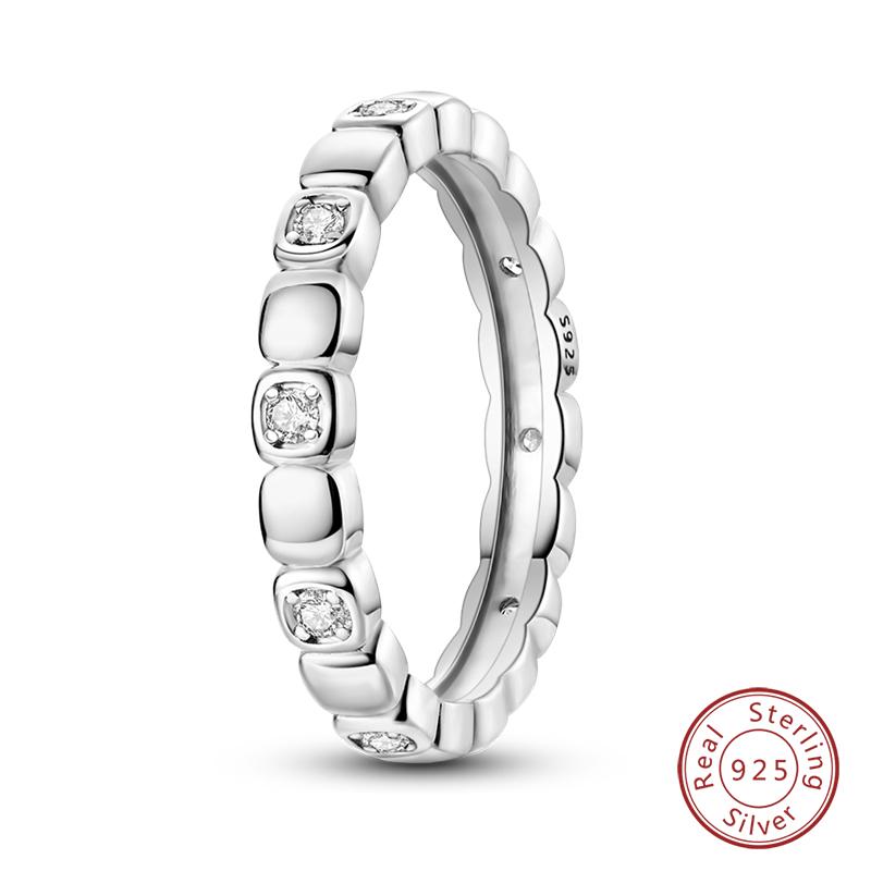 925 Sterling Silver Heart Shaped Infinite Minimalist Rings Hollow Celtic Knot Rings for Women Elegant Engagement Wedding Jewelry