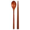 Kitchen Oil Lacquered Wooden Spoon Set, Brown, Spoon + Chopsticks, 1 Set, Korean Popular Tableware