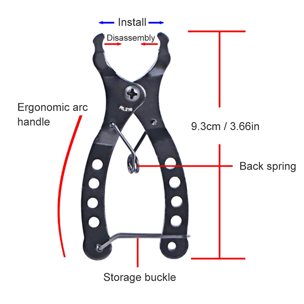 RL216 Mountain Bike Chain Link Pliers Bicycle Disassembly Installation Clamp Tool Accessory