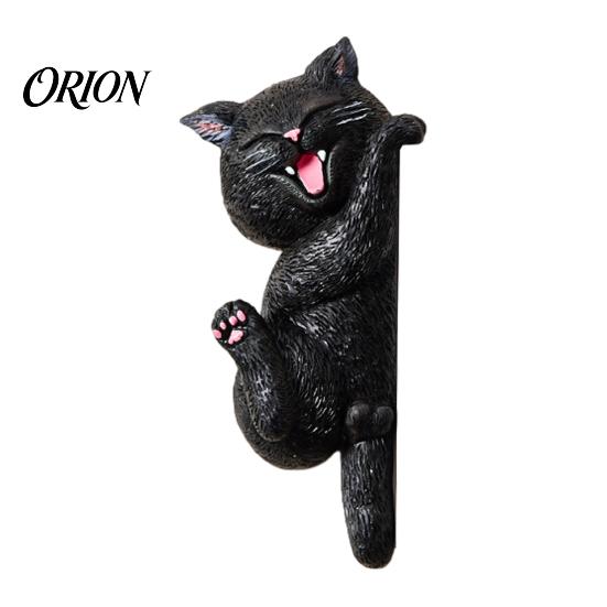 Уникальные акценты для домашнего интерьера 3D наклейка на выключатель с кошкой, Декоративная накладка на двойную розетку из смолы, Милые животные наклейки-защита для двойной розетки, Отклеивается и приклеивается