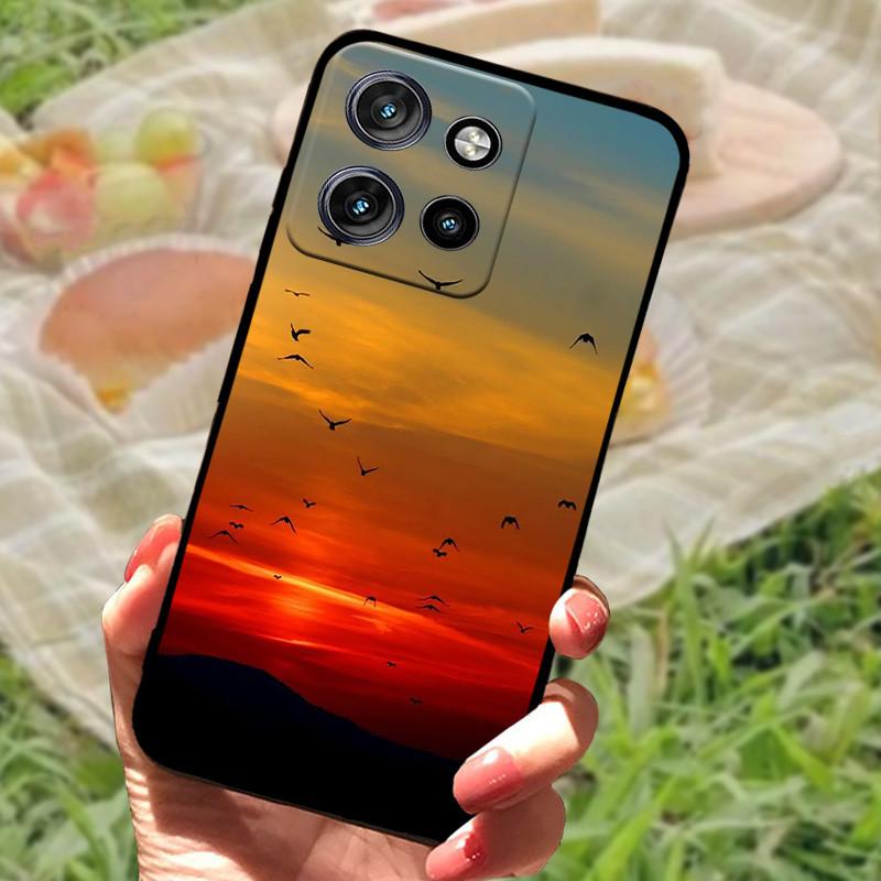 Чехол для Motorola Edge 50 Neo Edge50 Для телефона Moto Edge 50 Neo Чехол-крышка 50 Neo 6,4" Coque Черный Силиконовый Мягкая Задняя Крышка Чехол