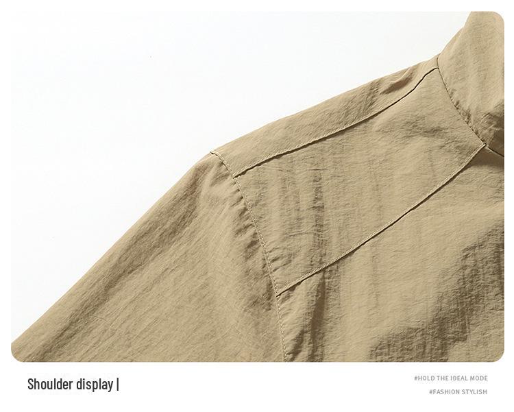 Мужская легкая куртка с воротником-стойкой больших размеров – повседневное пальто на весну и осень для отцов среднего возраста