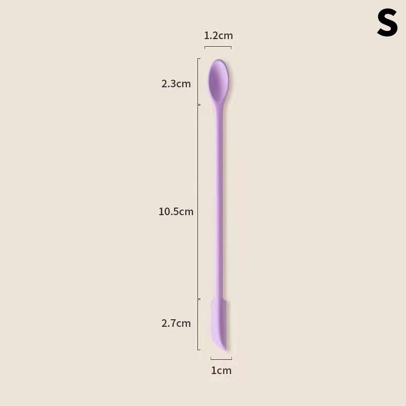 Набор силиконовых скребков 2 в 1, косметическая жидкая основа для крема для лица, ложка для соскабливания, инструменты для ухода за кожей лица