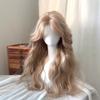 Natural-Looking Golden Long Loose Wave Wig-Heat-Resistant Synthetic Fiber with Realistic Hairline for Daily,Party&Cosplay