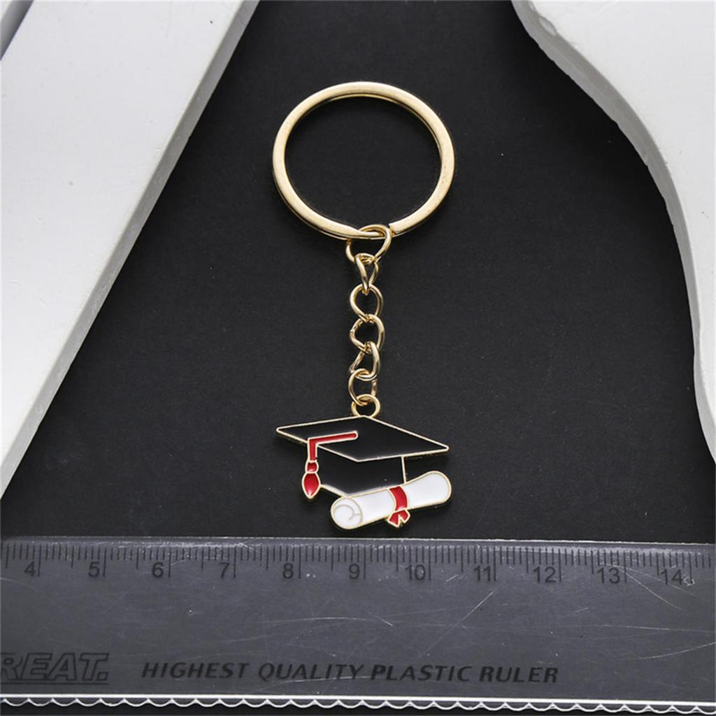 10 шт. креативный модный брелок в виде шапки бакалавра, вдохновляющий талисман на удачу, подарки на выпускной, брелок в виде шляпы, кулон, унисекс, аксессуары