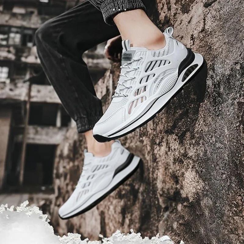 Модные мужские кроссовки летние дышащие удобные спортивные мужские повседневные туфли легкие кроссовки для бега для мужчин zapatillas de deporte tenis