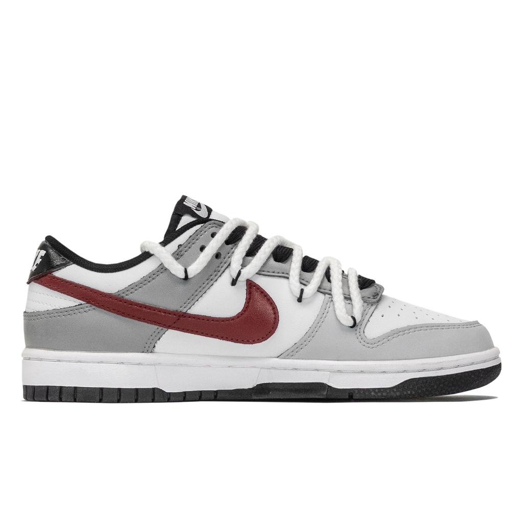 Nike Кроссовки Dunk из износостойкого материала, низкие, для скейтбординга, унисекс, серые DD1391-100(Команда1235-)