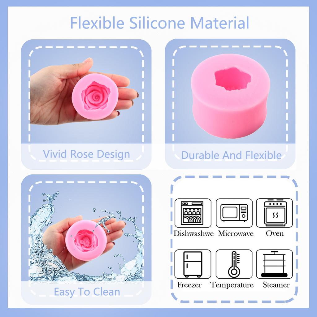 Силиконовая форма с цветком розы, свадебная помадка, инструменты для украшения торта, топпер для кексов, сделай сам, формы для конфет, шоколада и мастики