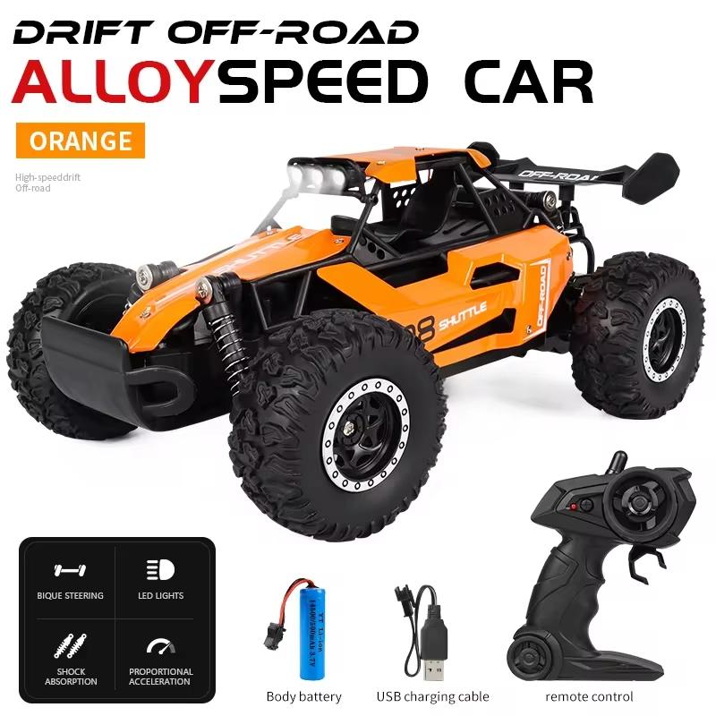 2WD 1:16 RC Car 2.4G Off Road Remote Control Cars Radio Buggy Truck Racing Climbing Drift со светодиодными огнями для детей и мальчиков, игрушки в подарок