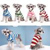 Dog Short Sleeved Shirt Casual PoloStriped T-Shirt Summer Clothing for Puppies
