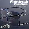 Защита UV400 Фотохромные Очки для Близорукости Фотохромные Линзы Очки UV400 Для Ежедневного Ношения