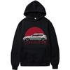 Men Nostalgic Car Hoodie Jdm Comic Printing Tracksuit Print Unisex Streetwear Hip Hop Autumn Winter Fashion Hip Hop Tops