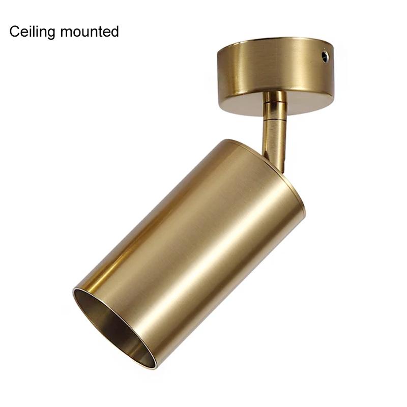 Светодиодный трековый светильник GU10, алюминиевый потолочный светильник, современный золотой трековый светильник, светильник для магазина одежды, потолочные светильники