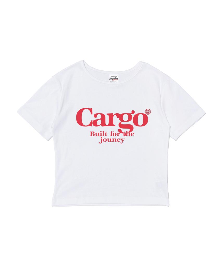 CARGOBROS ДЛЯ ЖЕНЩИН Футболка с коротким рукавом Cargo Street с логотипом (Белый/Красный)