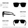 MAXJULI Oversized Z87 Sunglasses TR90 Ultralight UV400 Protection Wide Fit for Men Women Big Heads Fashion Z8244