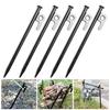 5Pcs 20/30/40CM 9MM Tent Stake Heavy Duty Multi-functional Outdoor Garden Yard Camping Tarp Canopy Windproof Ground Spike Metal Tent Peg