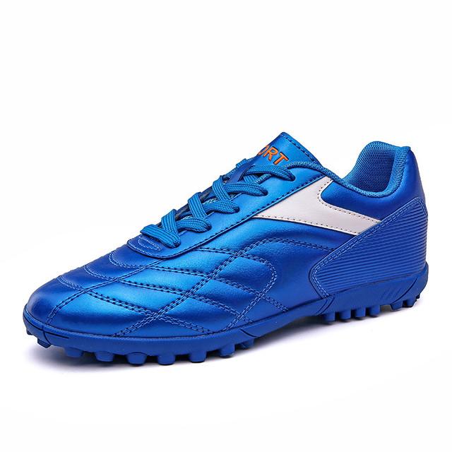Men Soccer Shoes Anti -Slippery Futsal Kid Football Sneakers Indoor Sports Shoes Professional Training Tf Shoes Chuteira Society