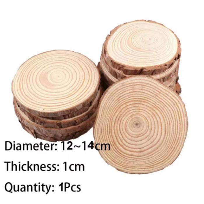 3-16 см толщиной натуральной сосны круглые необработанные деревянные срезы круги с корой дерева бревна диски DIY поделки свадьба вечеринка живопись 1-10 шт