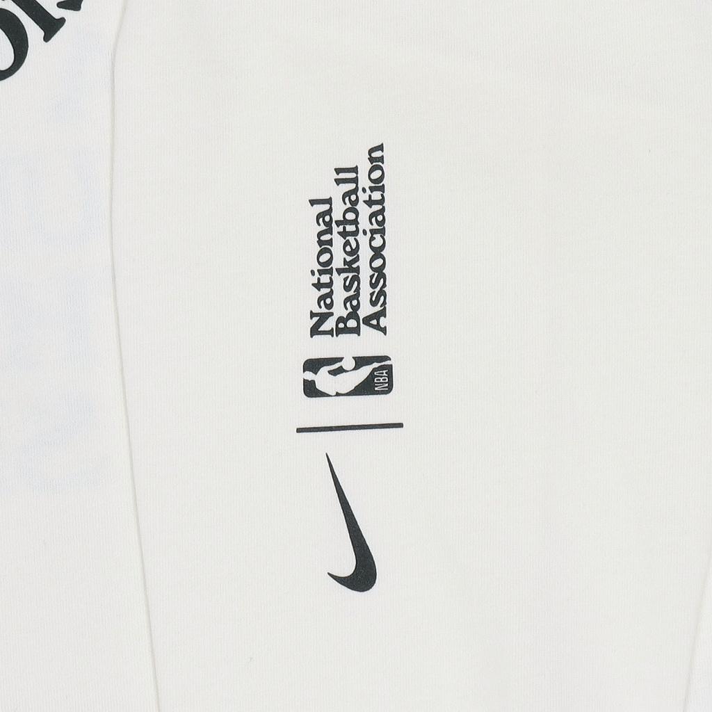 Nike Толстовка с круглым вырезом и длинными рукавами НБА, мужские топы кремового цвета с графическим принтом DC1943-910