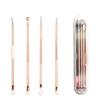 Rose Gold Carbon Steel Blackhead Removal Tool Set (4-Piece)