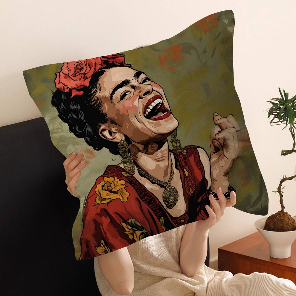 Art Frida Personalized Pillow Dust Cover Bedroom Kids Party Decoration Pillowcase Birthday Children Gift