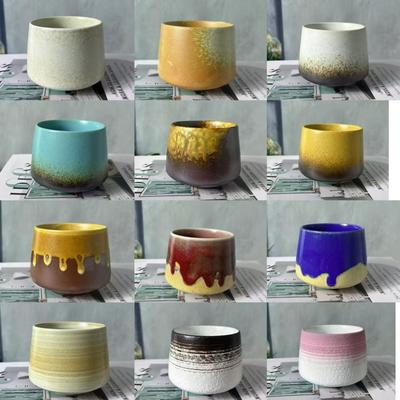 Винтажные керамические чашки, чашки для воды малого объема, кружки высокой ценности, каменные кофейные чашки, чашки с изменяющимся обжигом