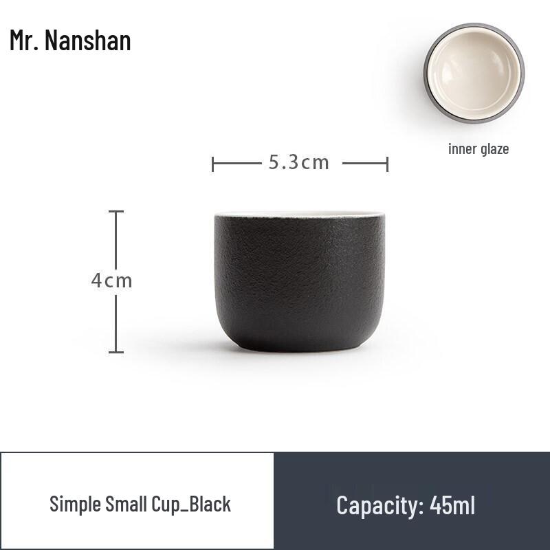 Zen Style Black Pottery Master Teacup